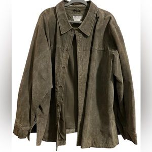 DEMOCRACY - Leather Shacket Sz 3X